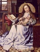 Robert Campin The Virgin and the Child Before a Fire Screen France oil painting artist